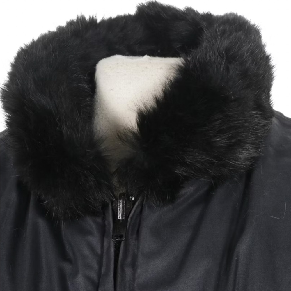 100% rabbit fur reversible bomber jacket. Great condition, vintage*black - Picture 9 of 12